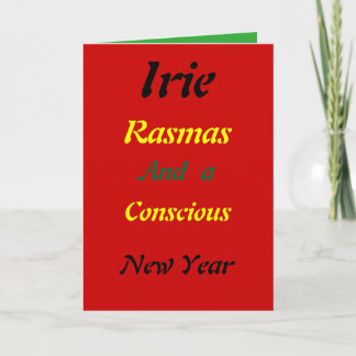 Rasta bewusste Weihnachtskarten Feiertagskarte