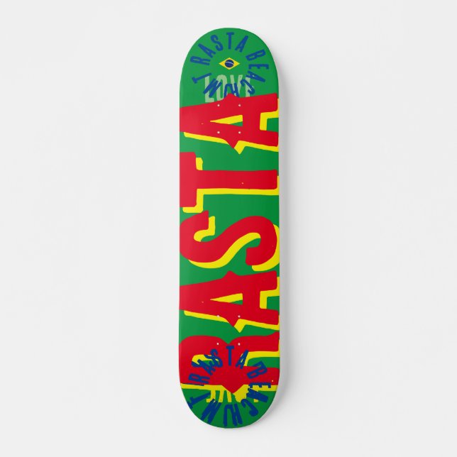 RASTA BRAZIL 7 3/4" Skateboard Deck (Vorne)