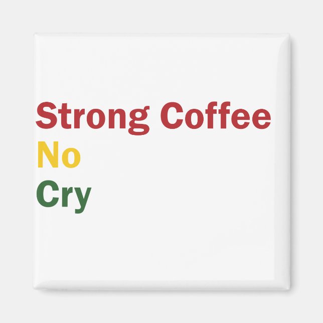Rasta Coffee Magnet (Vorne)