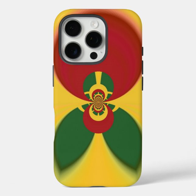 Rasta Colors Abstrakte Kunstdrucke Case-Mate iPhone Hülle (Rückseite)