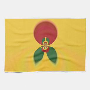 Rasta Colors Abstrakte Kunstdrucke Handtuch