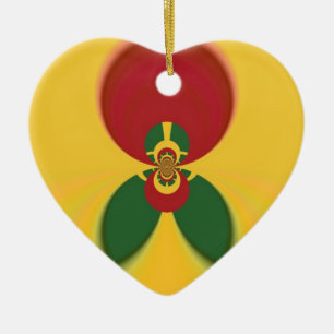 Rasta Colors Abstrakte Kunstdrucke Keramik Ornament
