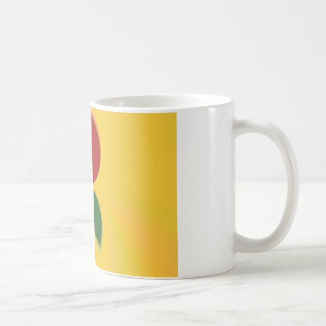 Rasta Colors Abstrakte Kunstdrucke Tasse (Rechts)
