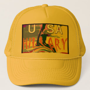 Rasta Colors Red Golden Green Hillary Art Print Truckerkappe