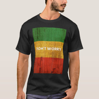 Rasta Colors Reggae Dont Worry Rastafari Islands O T-Shirt