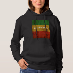 Rasta Colors Reggae Keine Sorge Rastafari Inseln Hoodie