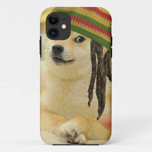 Rasta doge Case-Mate iPhone hülle (Rückseite)