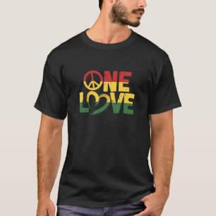 Rasta Eine Liebe Rastafari Reggae Rastafarian T-Shirt