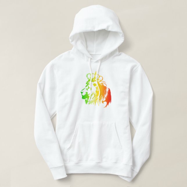 Rasta - Eroberende Löwe von Juda Hoodie (Design vorne)