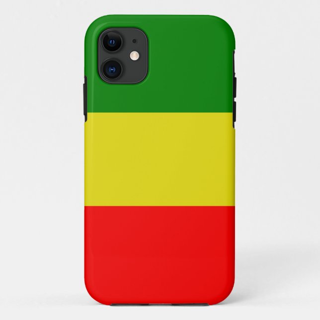 Rasta-Fall Case-Mate iPhone Hülle (Rückseite)