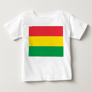 Rasta Farbe Grün Gelb rote Flag Muster Baby T-shirt