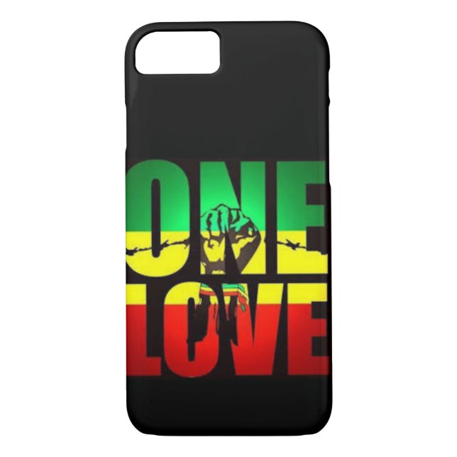 RASTA-FARBEN EINE LIEBE Case-Mate iPhone HÜLLE (Rückseite)
