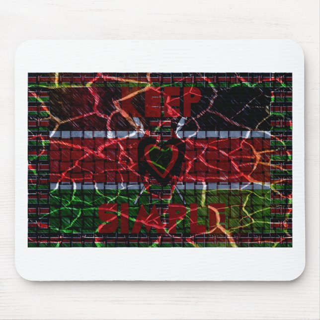 Rasta-Farben Mousepad (Vorne)