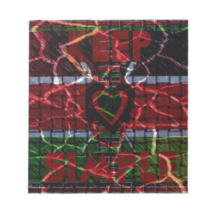 Rasta-Farben Notizblock