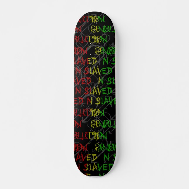rasta FarbGraffitiplattform Skateboard (Vorne)