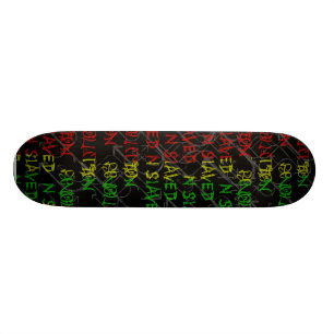 rasta FarbGraffitiplattform Skateboard