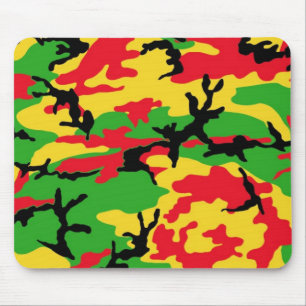 Rasta färbte Tarnung Mousepad