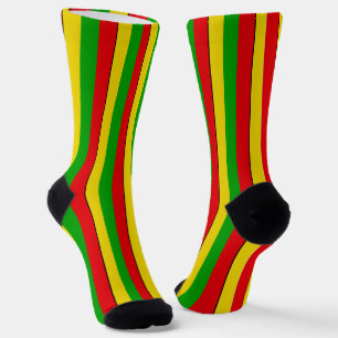 Rasta Flag Farben gestrichen Gemustert Socken