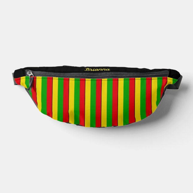 Rasta Flag Farbige Streifen Gemustert Bauchtasche (Ablage )