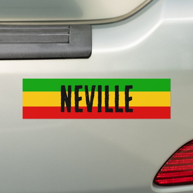 Rasta-Flagge farbige gestreifte Custom Autoaufkleber (Auf Auto)