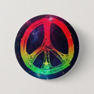 Rasta Frieden Button
