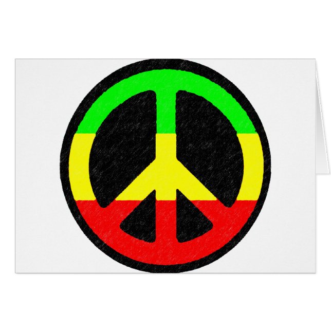 Rasta-Friedenszeichen (Vorderseite (Horizontal))