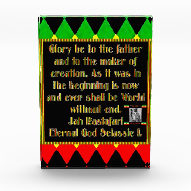 Rasta Gebet vor der Raucherfeier Fotoblock (Vorderseite)