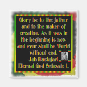 Rasta Gebet vor der Raucherfeier Magnet