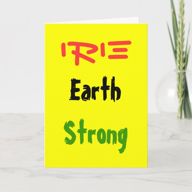 Rasta Geburtstagskarten Karte (Vorderseite)