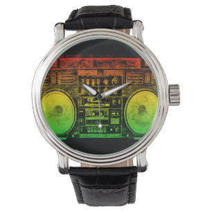 Rasta Gettobläser Armbanduhr