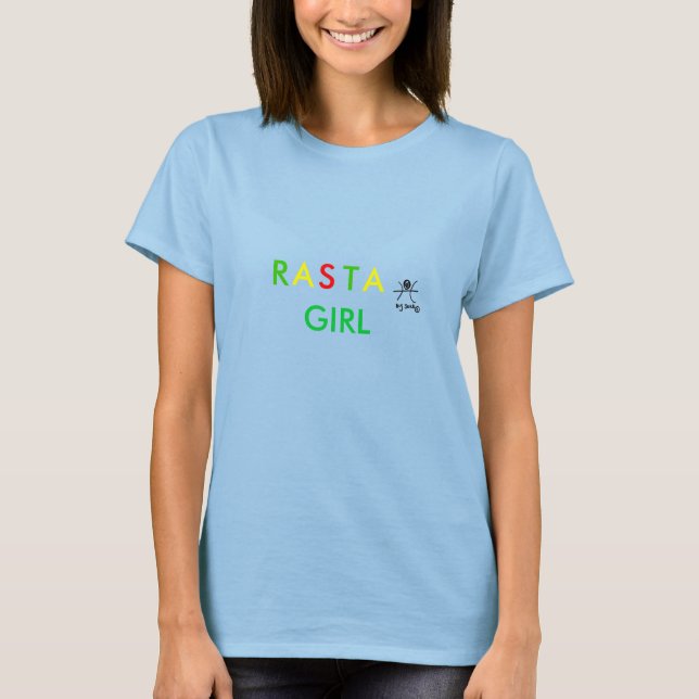 RASTA GIRL T - SHIRT (Vorderseite)