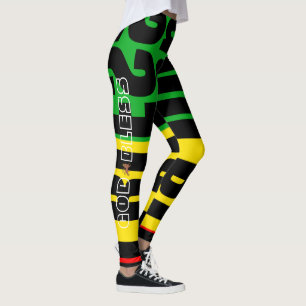 Rasta Gott segnen rote grünes GoldLeggings (2) Leggings