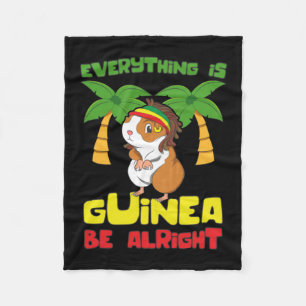 Rasta Guinea Pig Fleecedecke