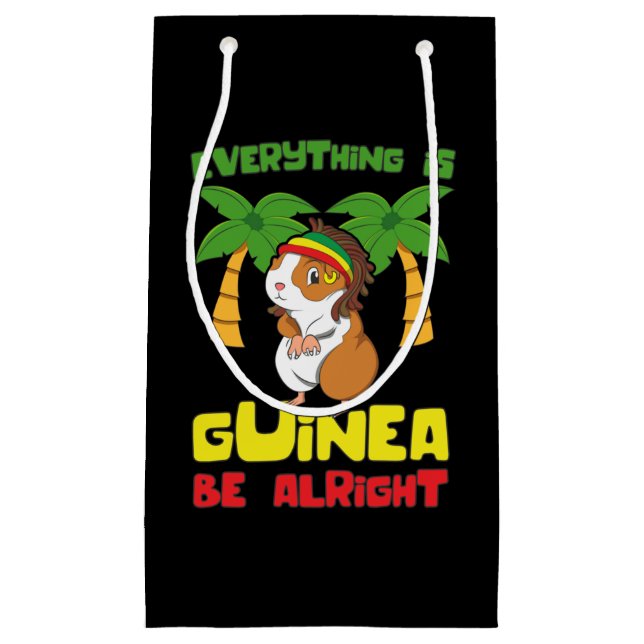 Rasta Guinea Pig Kleine Geschenktüte (Vorderseite)