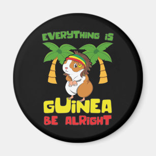 Rasta Guinea Pig Magnet
