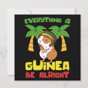 Rasta Guinea Pig Mitteilungskarte