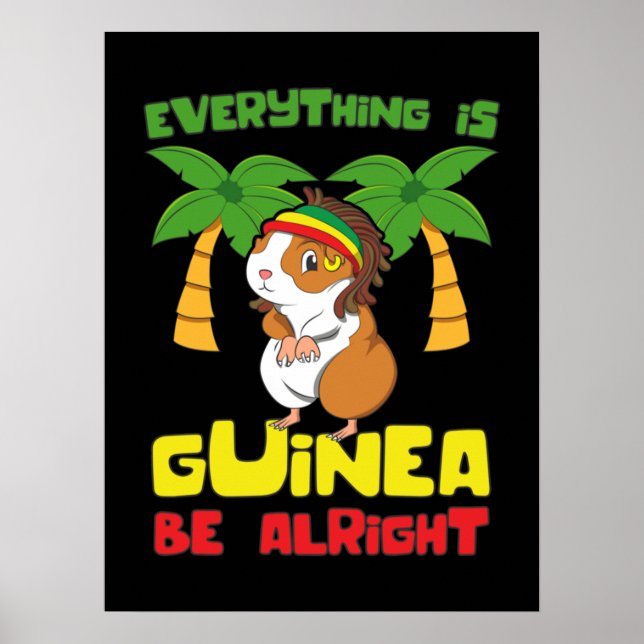 Rasta Guinea Pig Poster (Vorne)