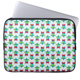 Rasta Island Colors Tribal Turtle Floral Laptopschutzhülle