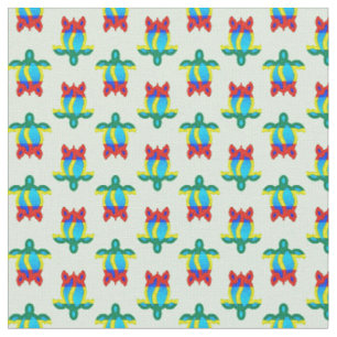 Rasta Island Colors Tribal Turtle Stoff