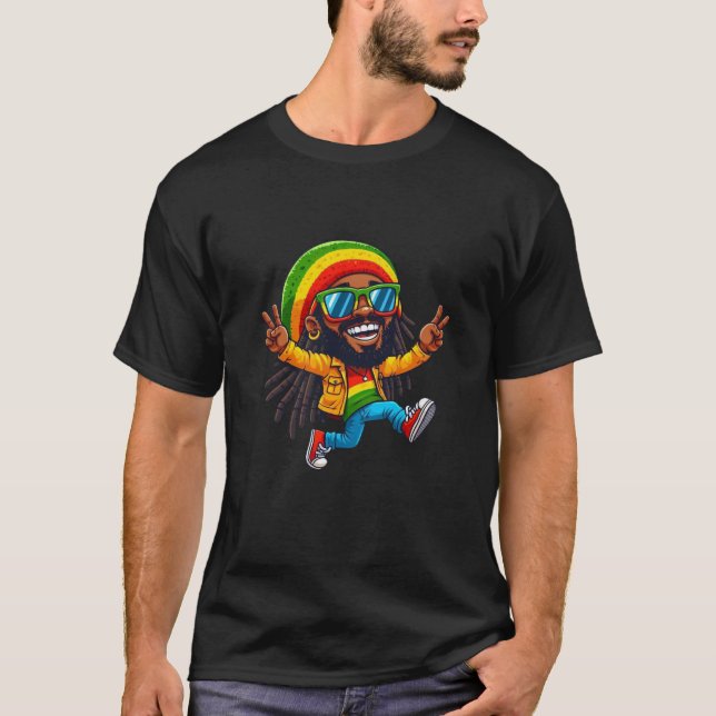 Rasta Jamaican T-Shirt (Vorderseite)