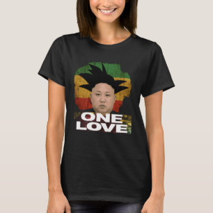 Rasta Kim Jong Un Jamaica Jah One Liebe Style T-Shirt