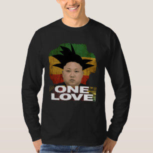 Rasta Kim Jong Un Jamaika Jah Eine Liebe Stil T-Shirt