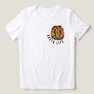 Rasta Leben Löwe Kopf Rot Gelb Jamaika real Tri-Blend Shirt