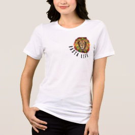 Rasta Leben Löwe Kopf Rot Gelb Jamaika real Tri-Blend Shirt