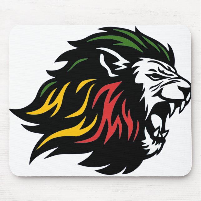 Rasta Lion Mousepad (Vorne)