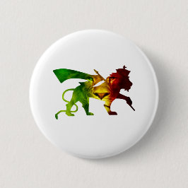Rasta Lion of Judah Button