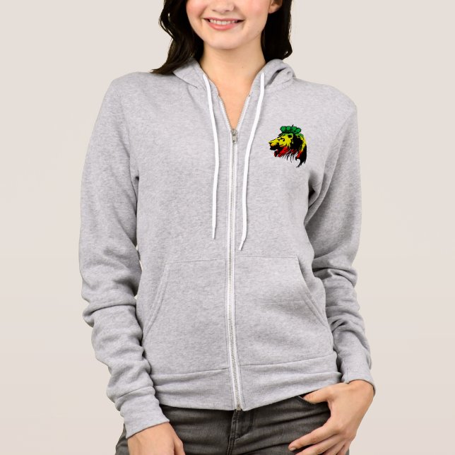 Rasta Lion of Judah Hoodie (Vorderseite)