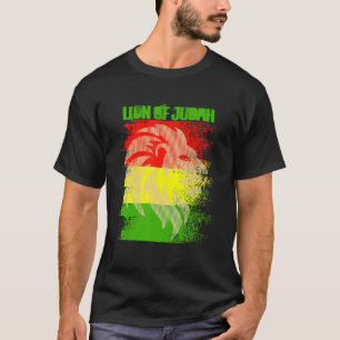 Rasta Lion of Judah Reggae Roots Jamaica Rasta Reg T-Shirt