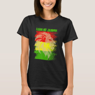 Rasta Lion of Judah Reggae Roots Jamaica Rasta Reg T-Shirt