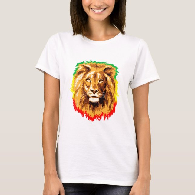 Rasta Lion of Judah T-Shirt (Vorderseite)